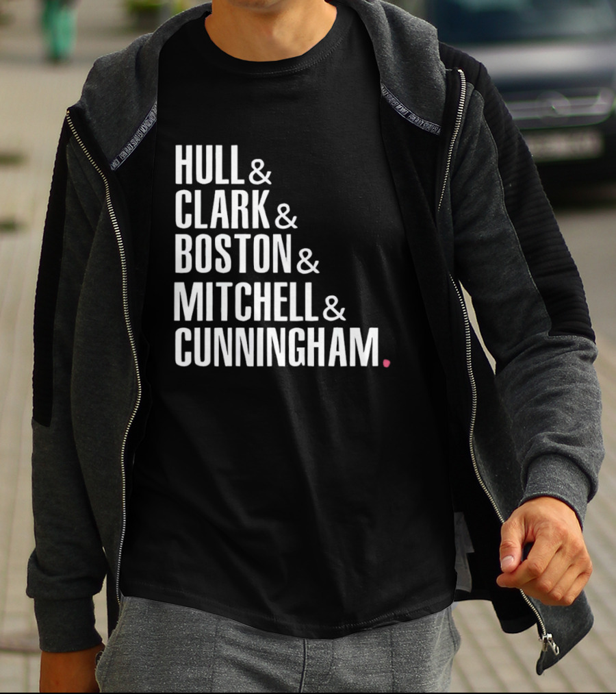 Hull Clark Boston Mitchell Cunningham Indiana Fever WNBA Basketball 2026 T-Shirt