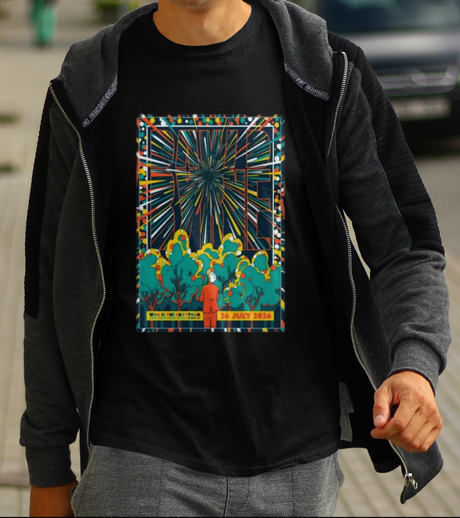 David Byrne Who Is This Sky Tour Cardiff Castle UK 26 July 2026 T-Shirt
