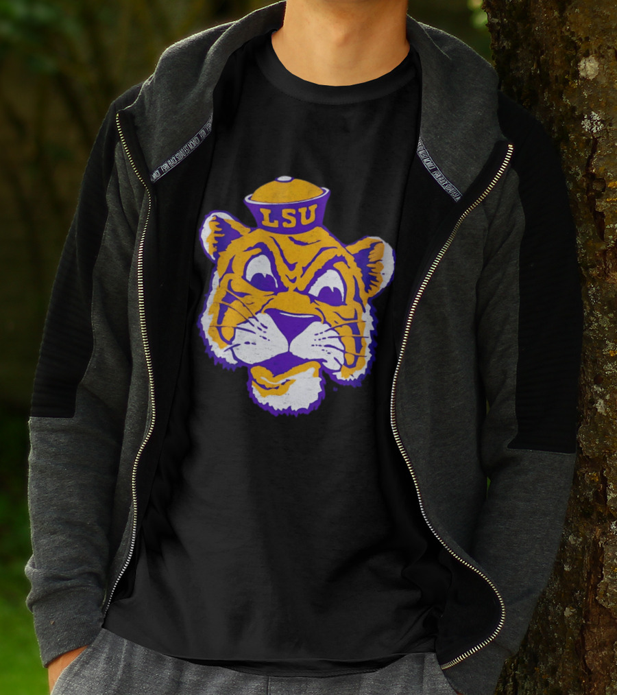 LSU Tigers Big Face 2026 Tiger Head LSU T-Shirt