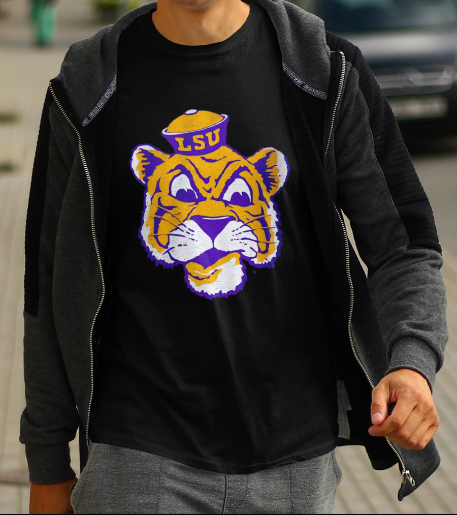LSU Tigers Big Face 2026 Tiger Head LSU T-Shirt