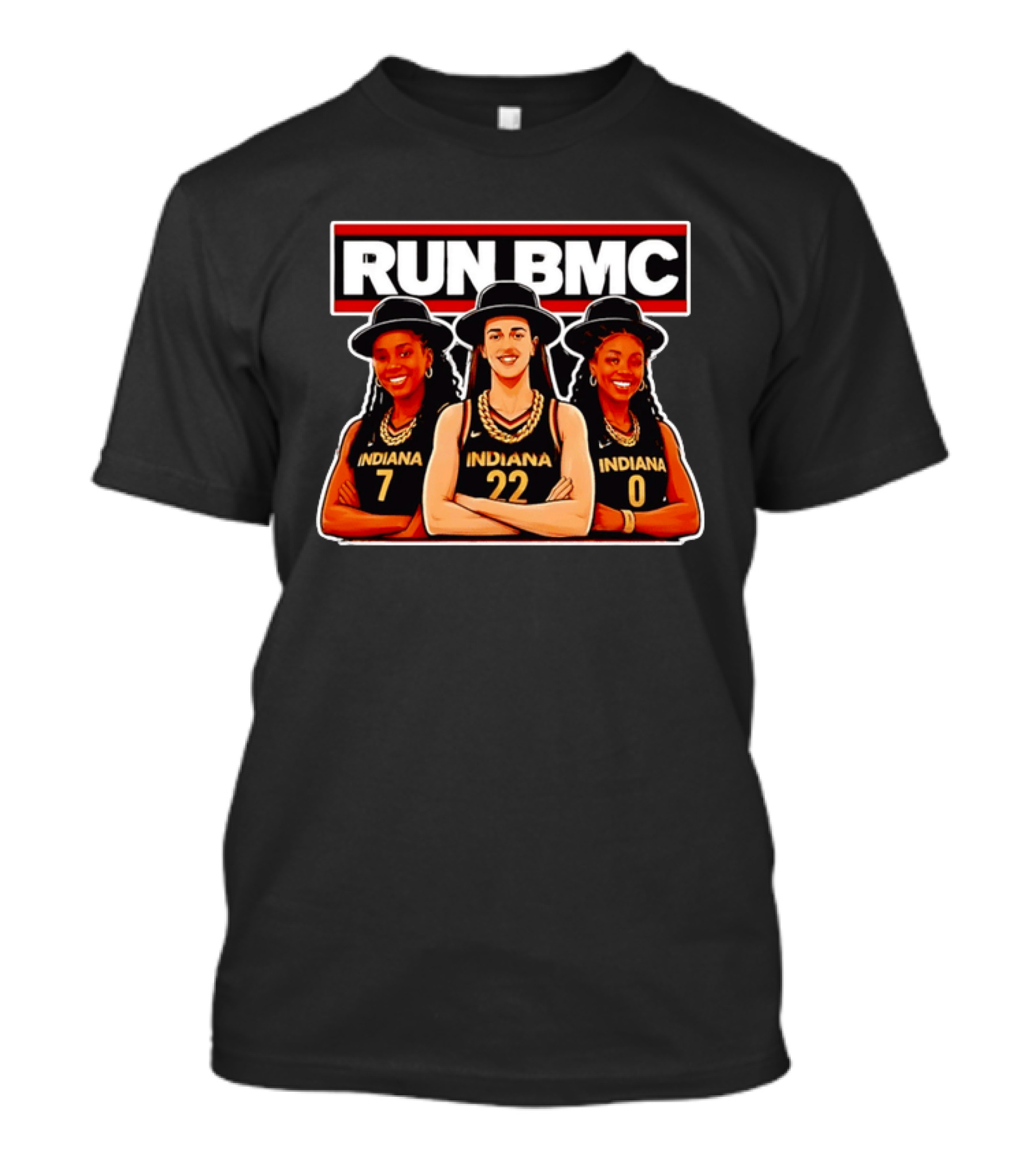Indiana Fever Stars Run BMC Caitlin Clark Basketball Team Collaboration T-Shirt