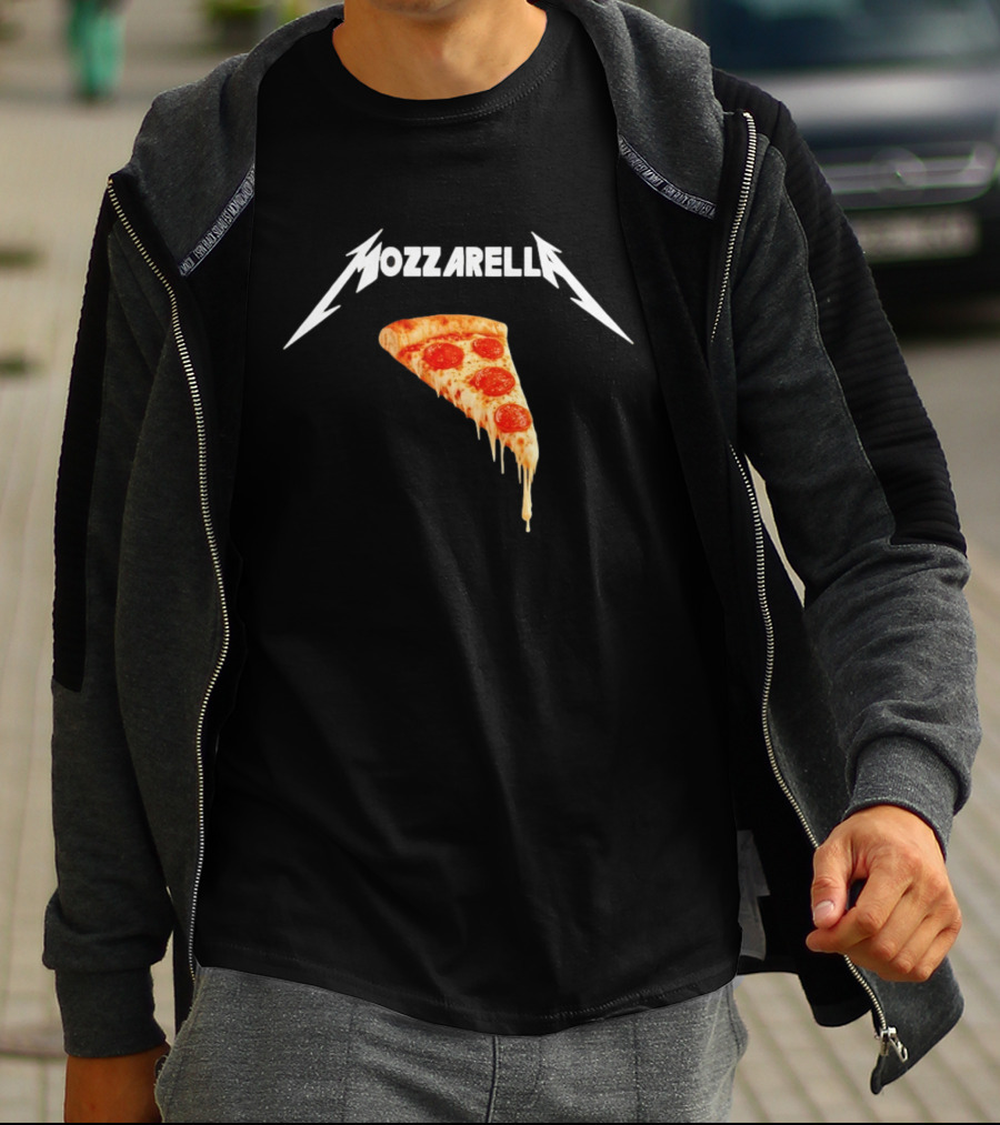Mozzarella Pizza Slice With Cheese And Pepperoni T-Shirt