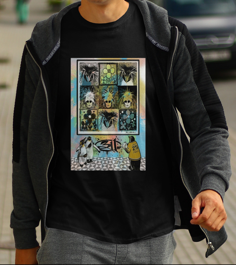311 July 25 2026 Pittsburgh PA Penguins And Flowers By PaleoDesigns T-Shirt