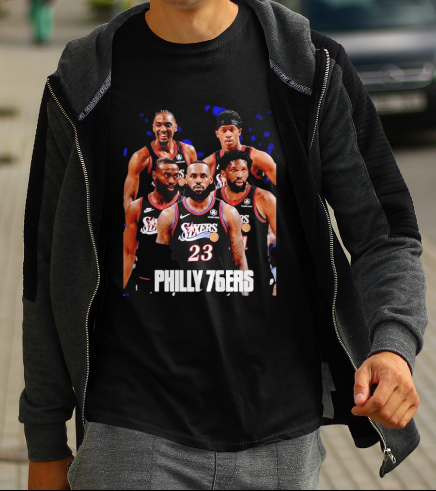 Philadelphia 76ers Big Five LeBron James Philly 76ers 23 T-Shirt