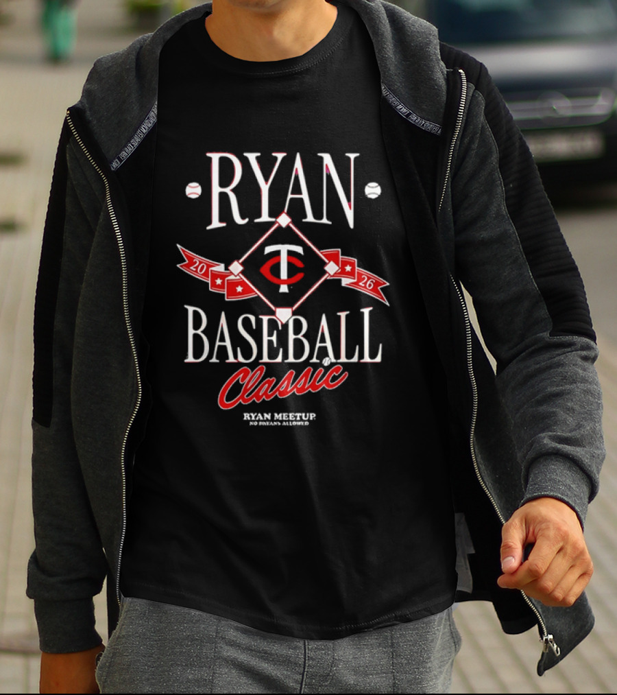Ryan Baseball Classic 2026 Ryan Meetup No Ryans Allowed T-Shirt