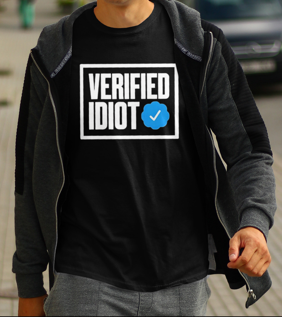 Verified Idiot Checkmark Box T-Shirt
