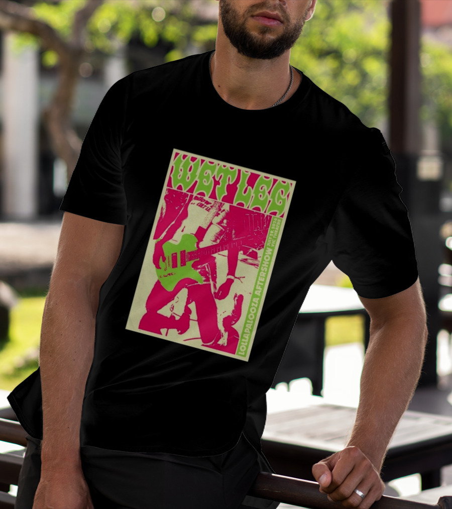 Wet Leg July 29 2026 Lollapalooza Aftershow Vic Theatre Chicago IL T-Shirt