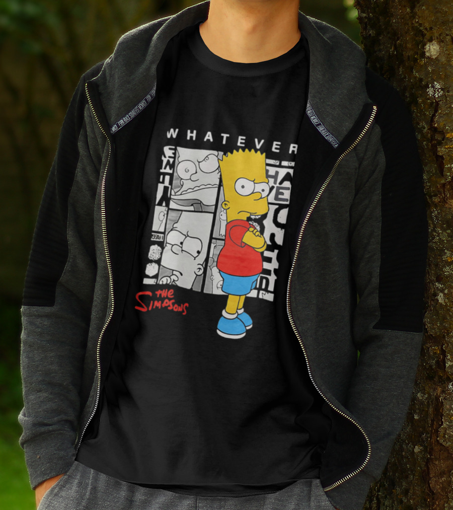 Whatever The Simpsons Bart Simpson Attitude T-Shirt
