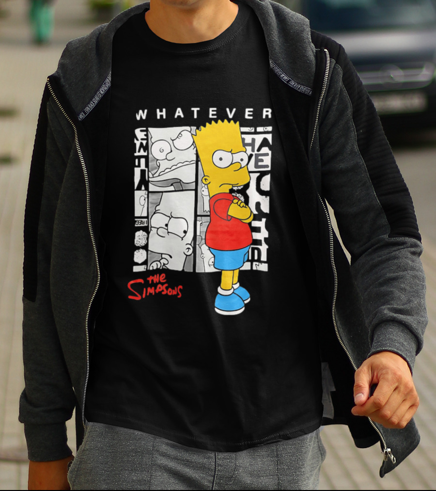 Whatever The Simpsons Bart Simpson Attitude T-Shirt
