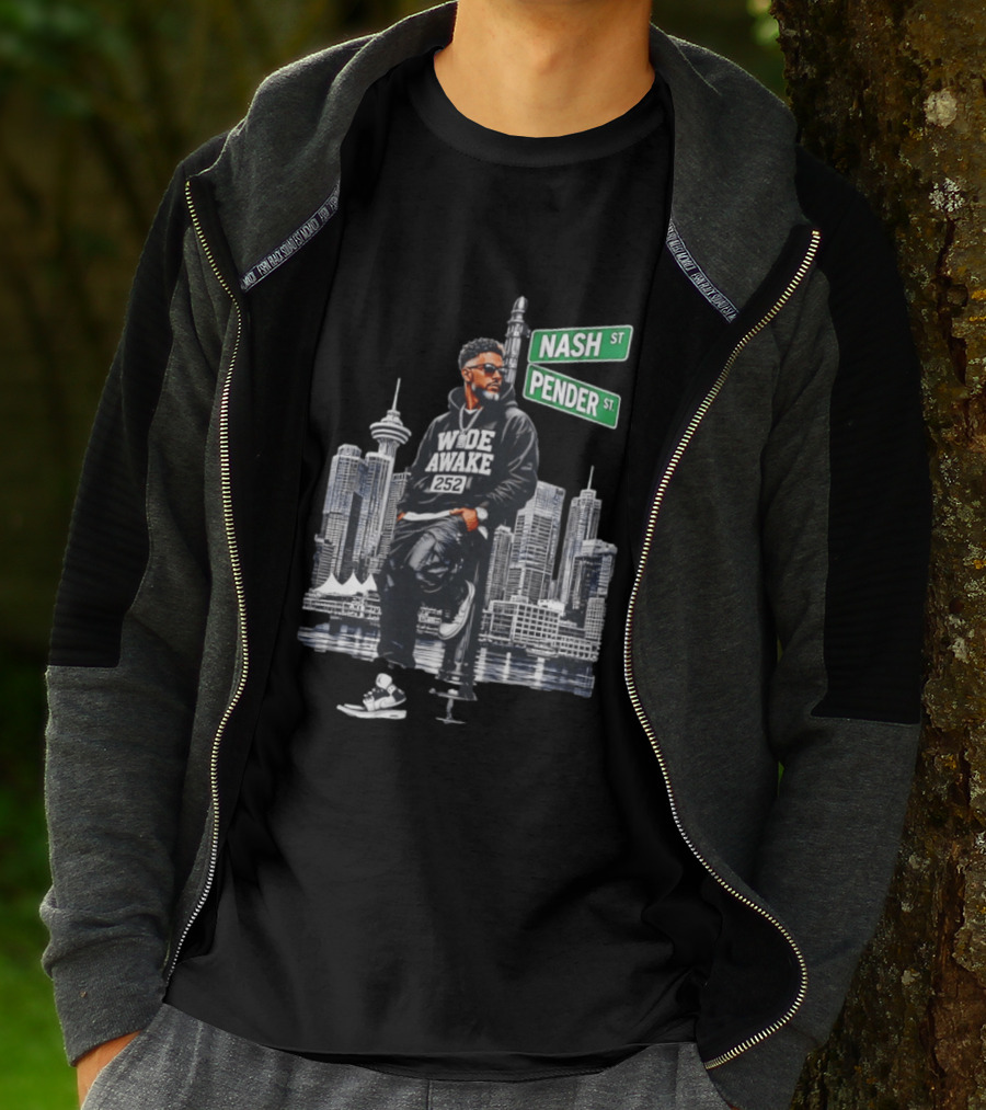 Wide Awake 252 Nash Street Pender Street Urban Skyline T-Shirt