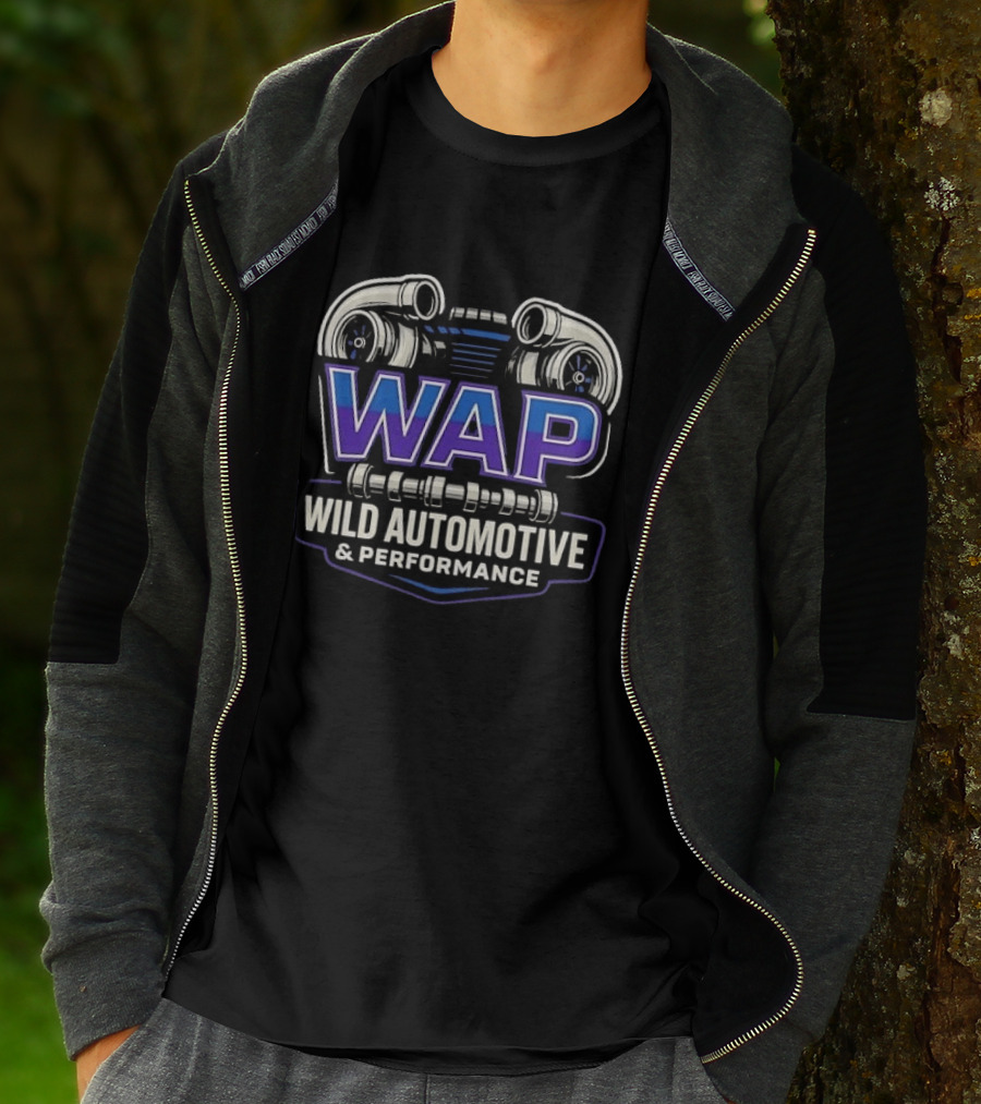 WAP Wild Automotive Performance Twin Turbo Camshaft T-Shirt