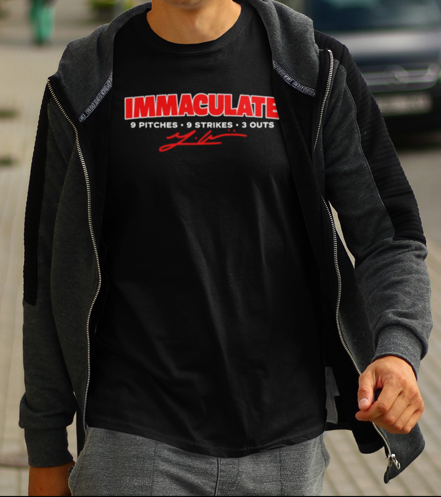 IMMACULATE 9 Pitches 9 Strikes 3 Outs T-Shirt