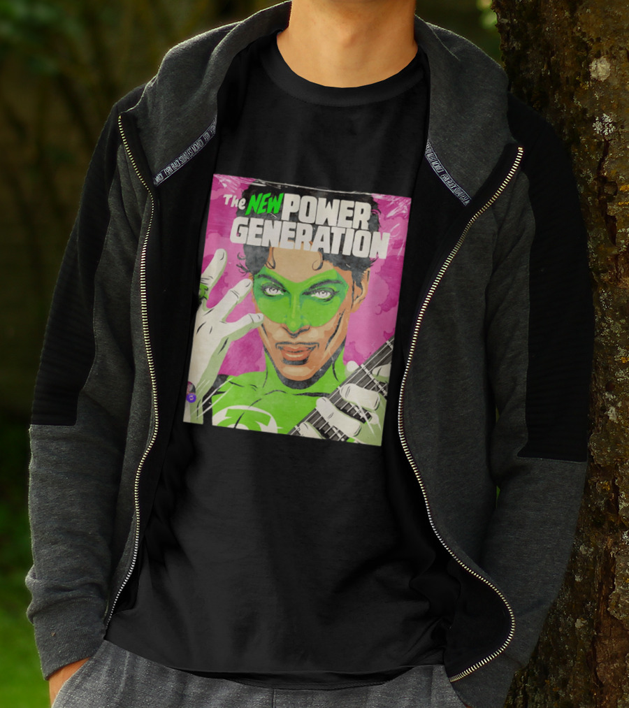 The New Power Generation Prince Green Lantern Guitar Hero T-Shirt