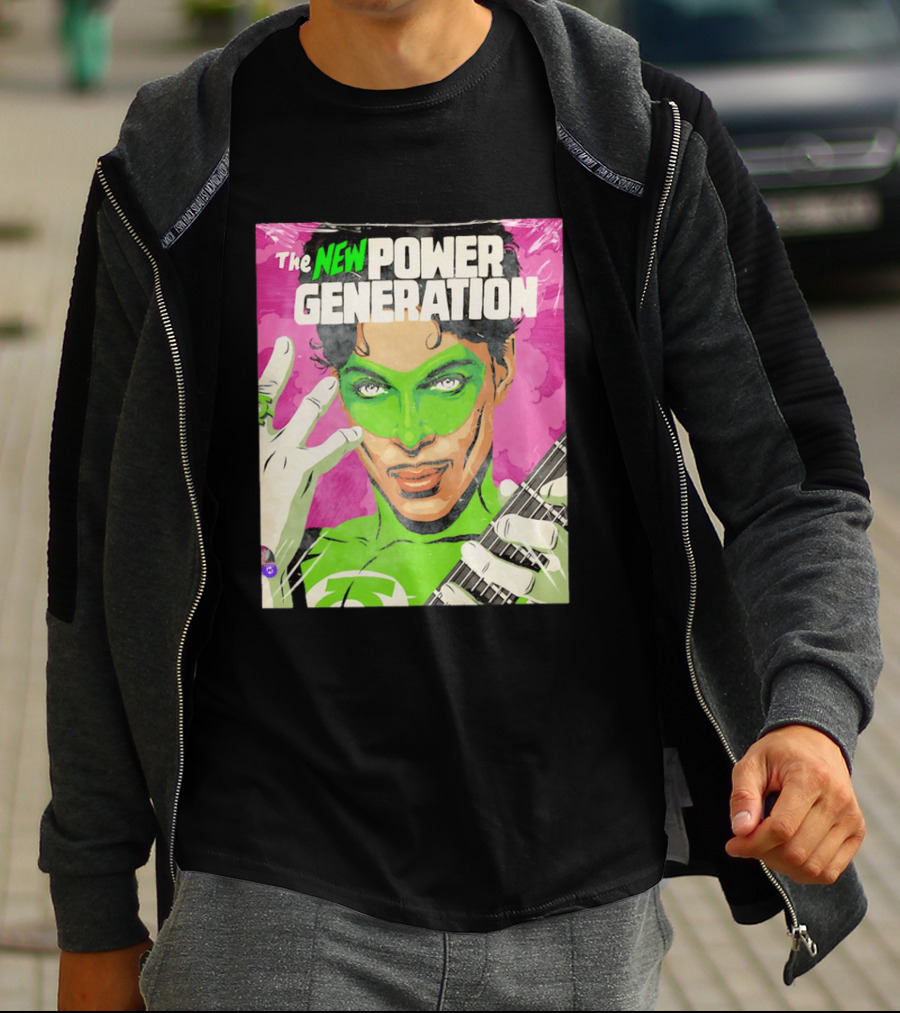 The New Power Generation Prince Green Lantern Guitar Hero T-Shirt
