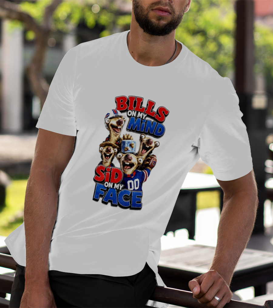 Buffalo Bills On My Mind Funny Sid Character Face Creation T-Shirt