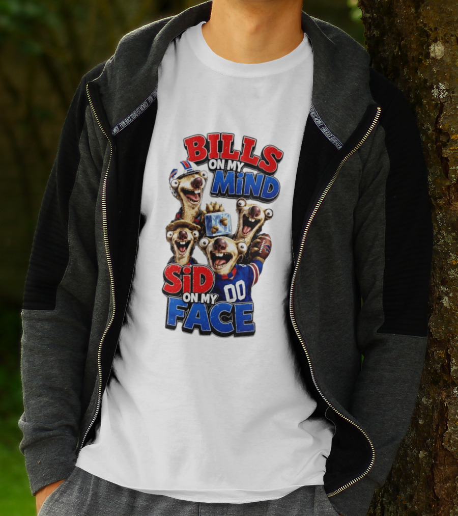 Buffalo Bills On My Mind Funny Sid Character Face Creation T-Shirt