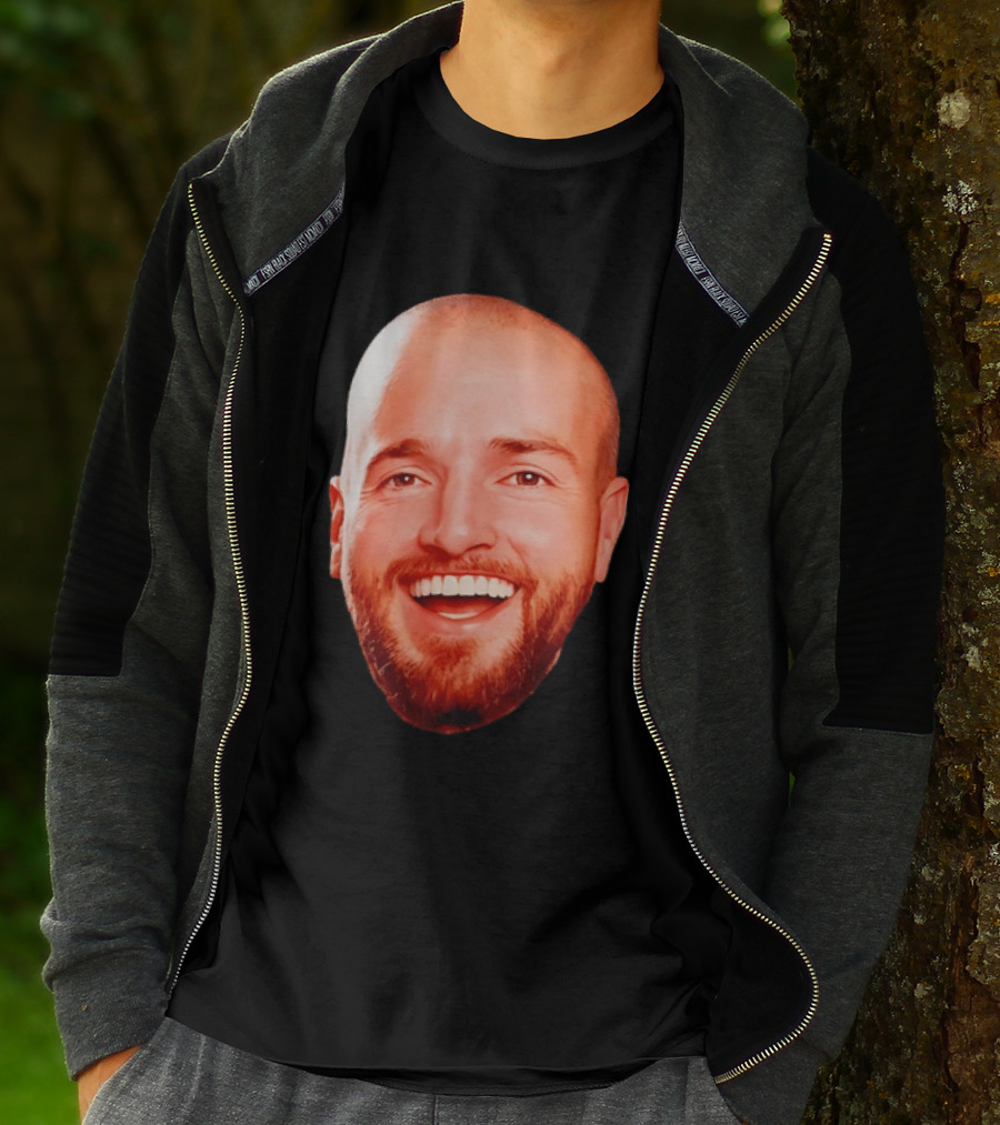 The Smiling Man Happy Face Bold Expression T-Shirt