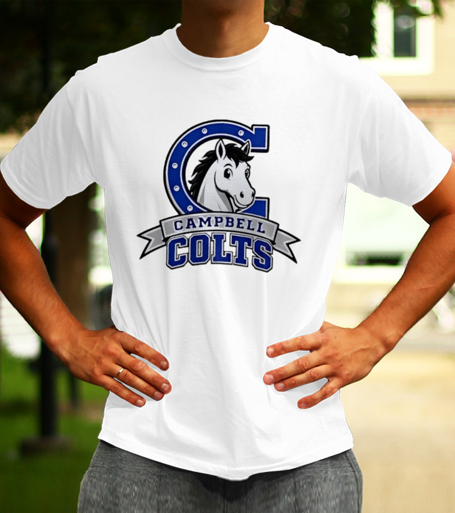 Campbell Colts Athletic Horse T-Shirt