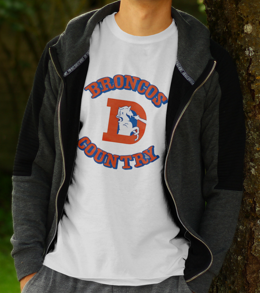 Broncos Country D Letter Horseshoe T-Shirt