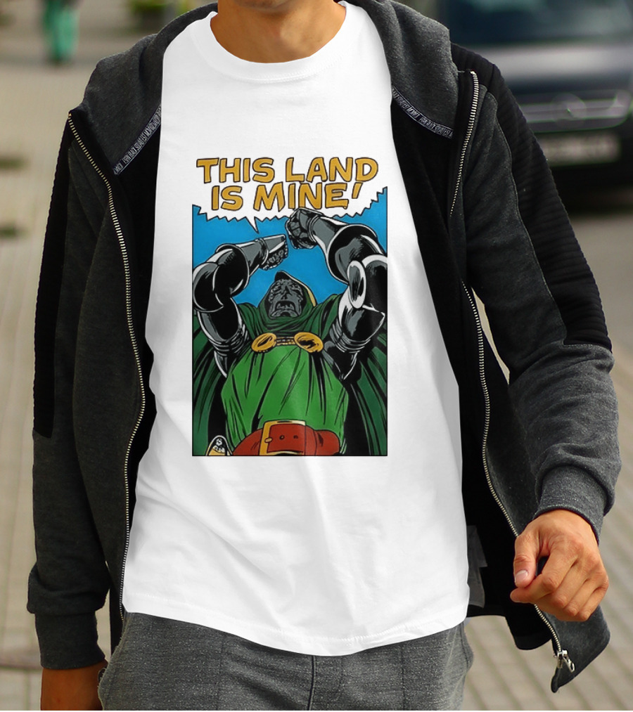 Doctor Doom Marvel Studios This Land Is Mine Vintage Comic T-Shirt