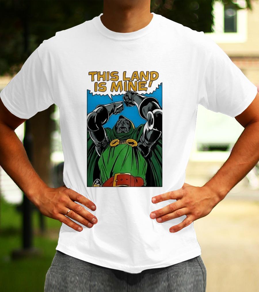 Doctor Doom Marvel Studios This Land Is Mine Vintage Comic T-Shirt