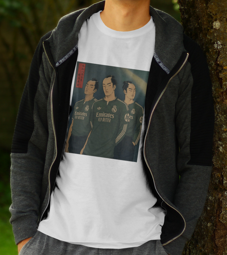 Emirates Fly Better Real Madrid Adidas Samurai Japanese T-Shirt