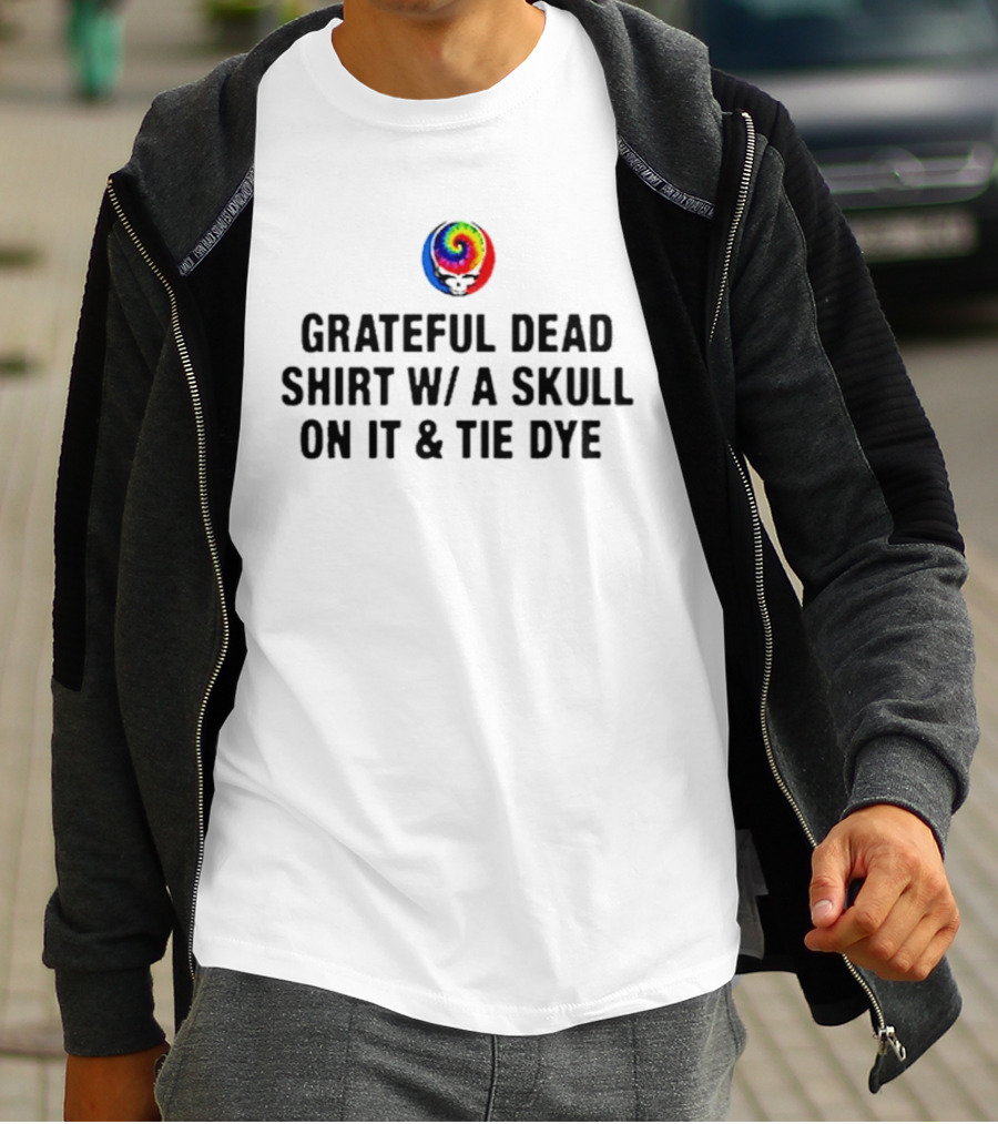 Grateful Dead Skull Tie Dye Spiral T-Shirt
