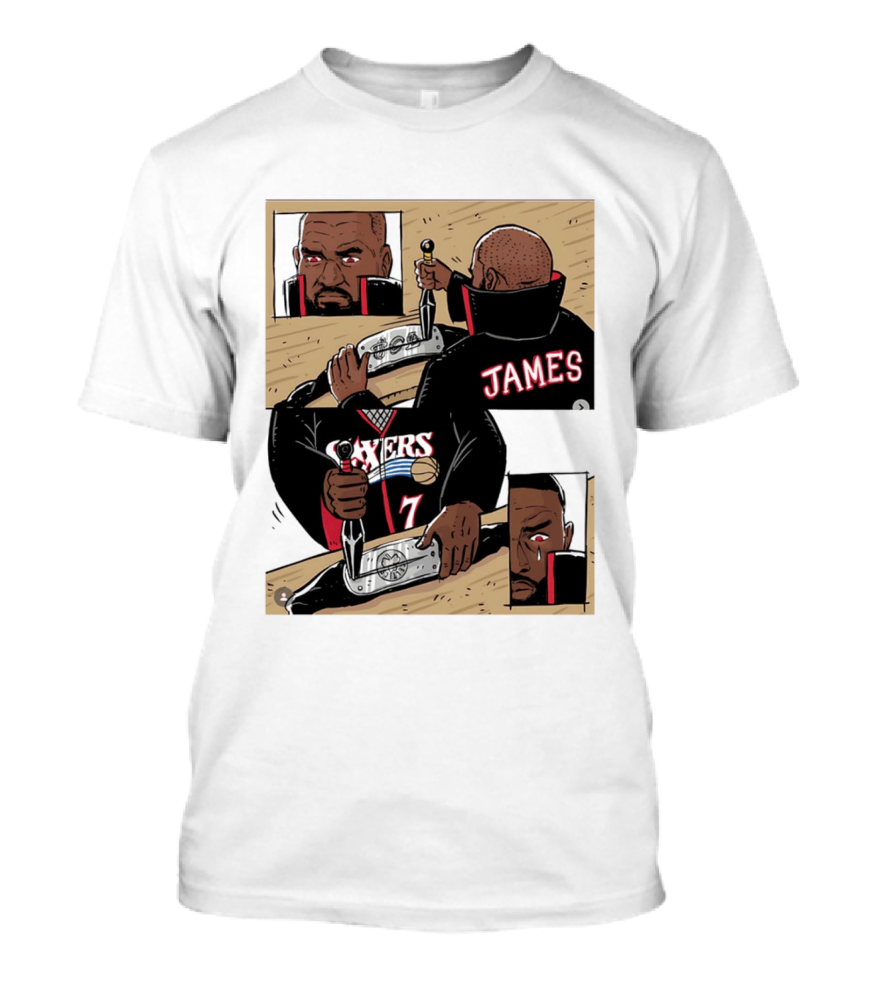 James Sixers 17 Basketball Comic T-Shirt