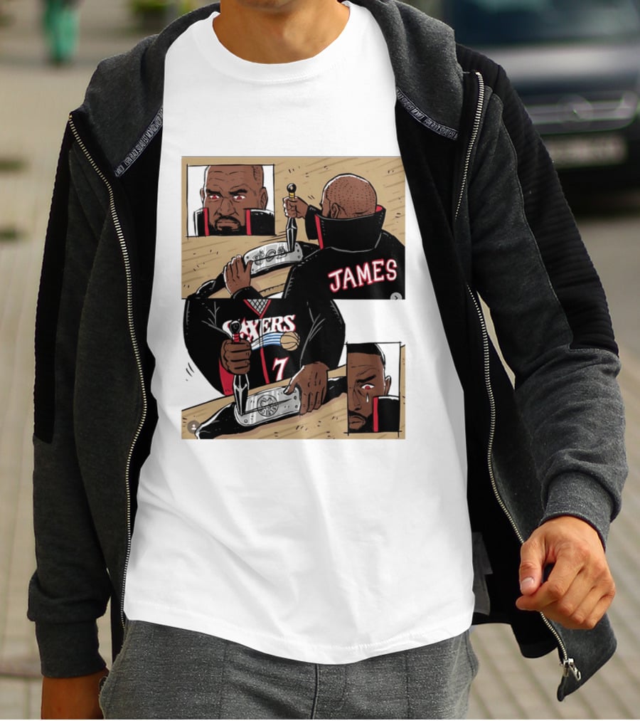 James Sixers 17 Basketball Comic T-Shirt
