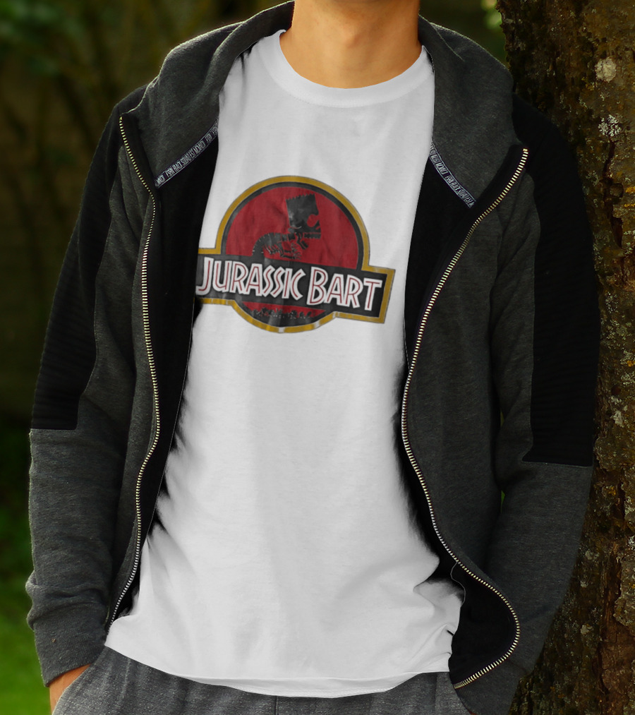 Jurassic Bart The Simpsons Dinosaur Skeleton T-Shirt