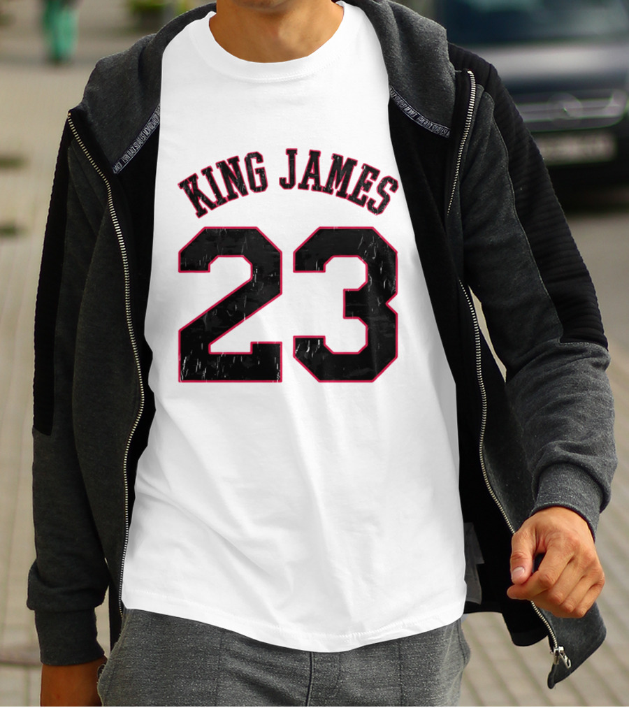 King James 23 Retro Basketball T-Shirt