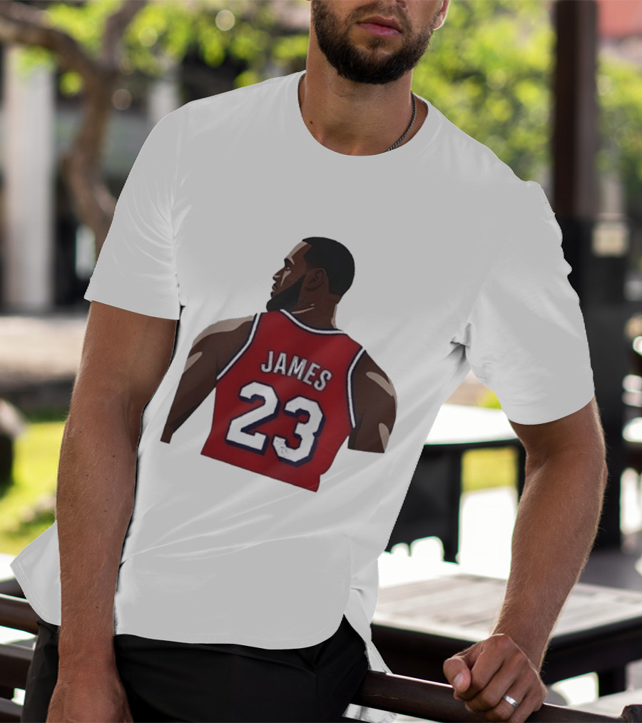 LeBron James 23 Philadelphia 76ers NBA Basketball Lakers Jersey T-Shirt