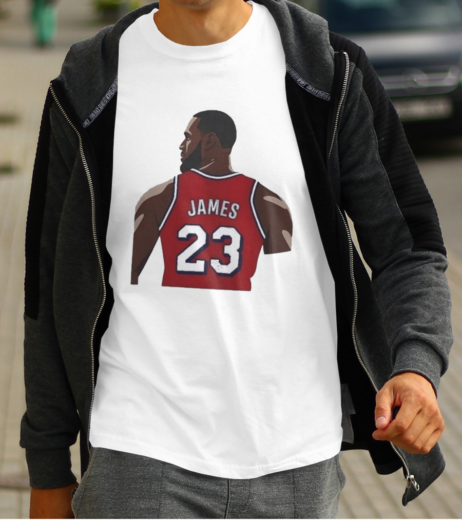 LeBron James 23 Philadelphia 76ers NBA Basketball Lakers Jersey T-Shirt