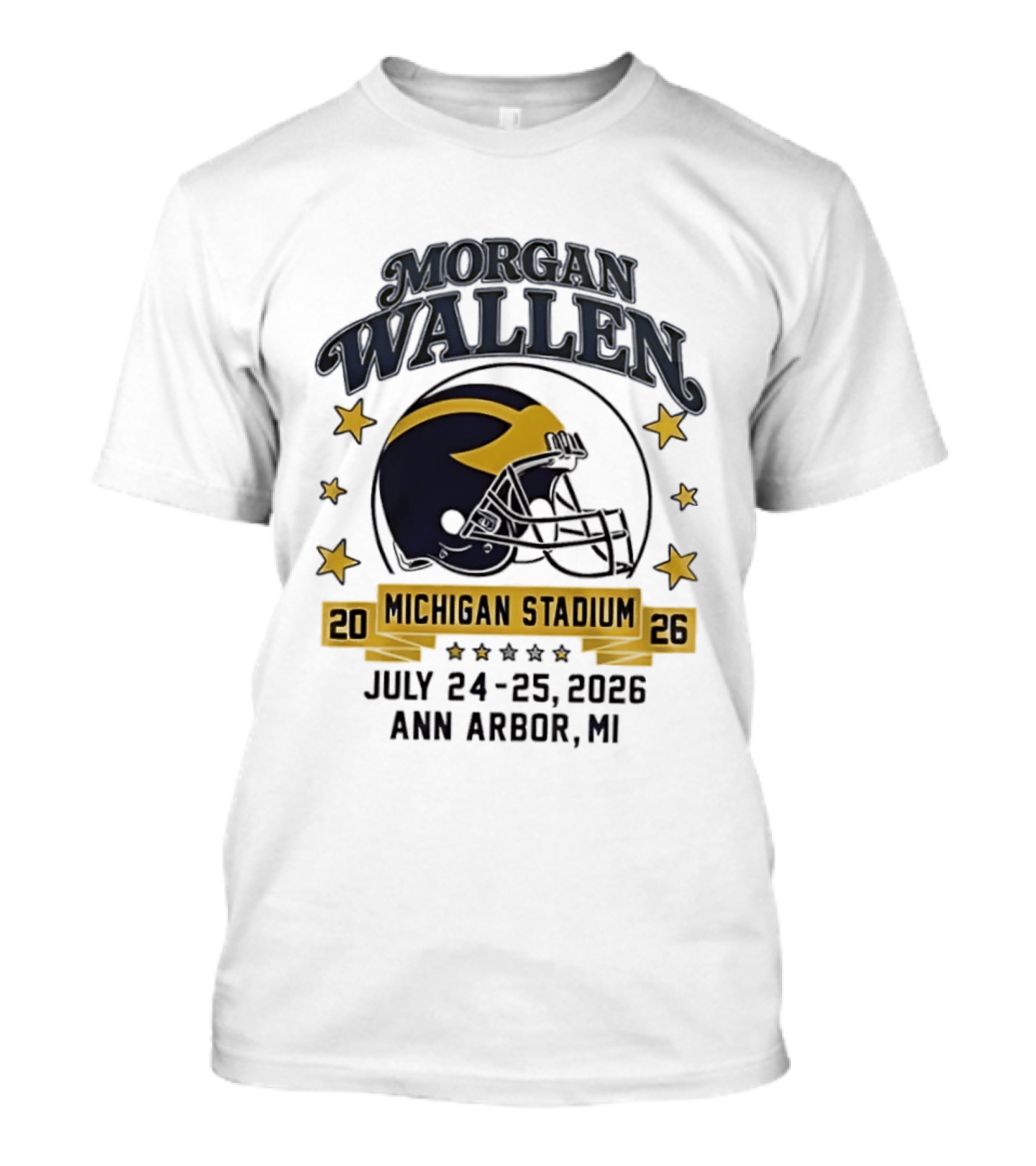 Morgan Wallen Michigan Stadium 2026 Ann Arbor July 24 25 T-Shirt