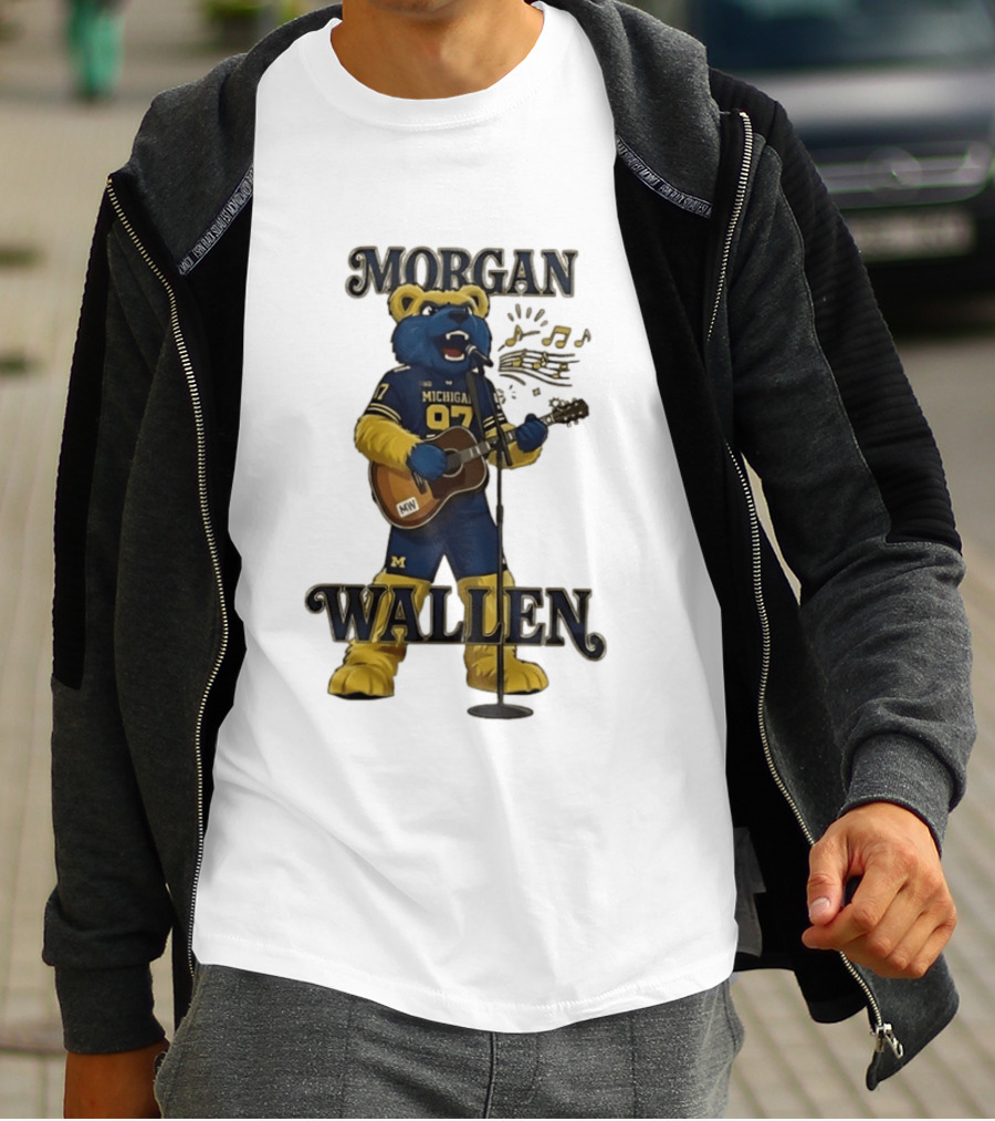 Michigan 97 Football Mascot Morgan Wallen Still The Problem Tour 2026 T-Shirt