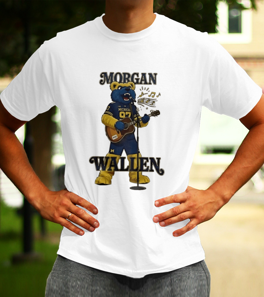 Michigan 97 Football Mascot Morgan Wallen Still The Problem Tour 2026 T-Shirt