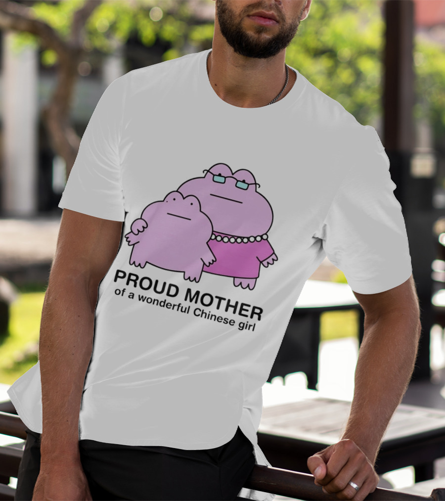 Proud Mother Of A Wonderful Chinese Girl Cartoon Characters T-Shirt