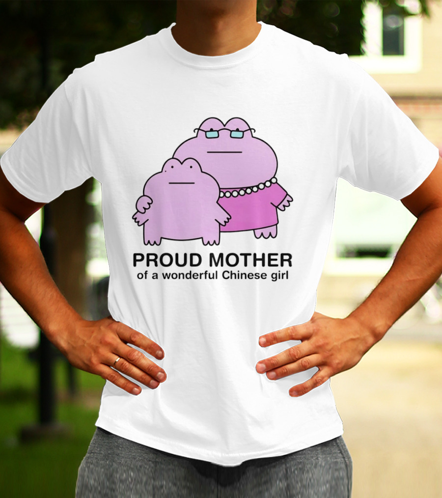 Proud Mother Of A Wonderful Chinese Girl Cartoon Characters T-Shirt