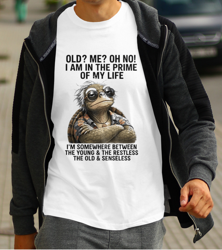 Old Me Oh No I Am In The Prime Of My Life Somewhere Between The Young And The Restless T-Shirt