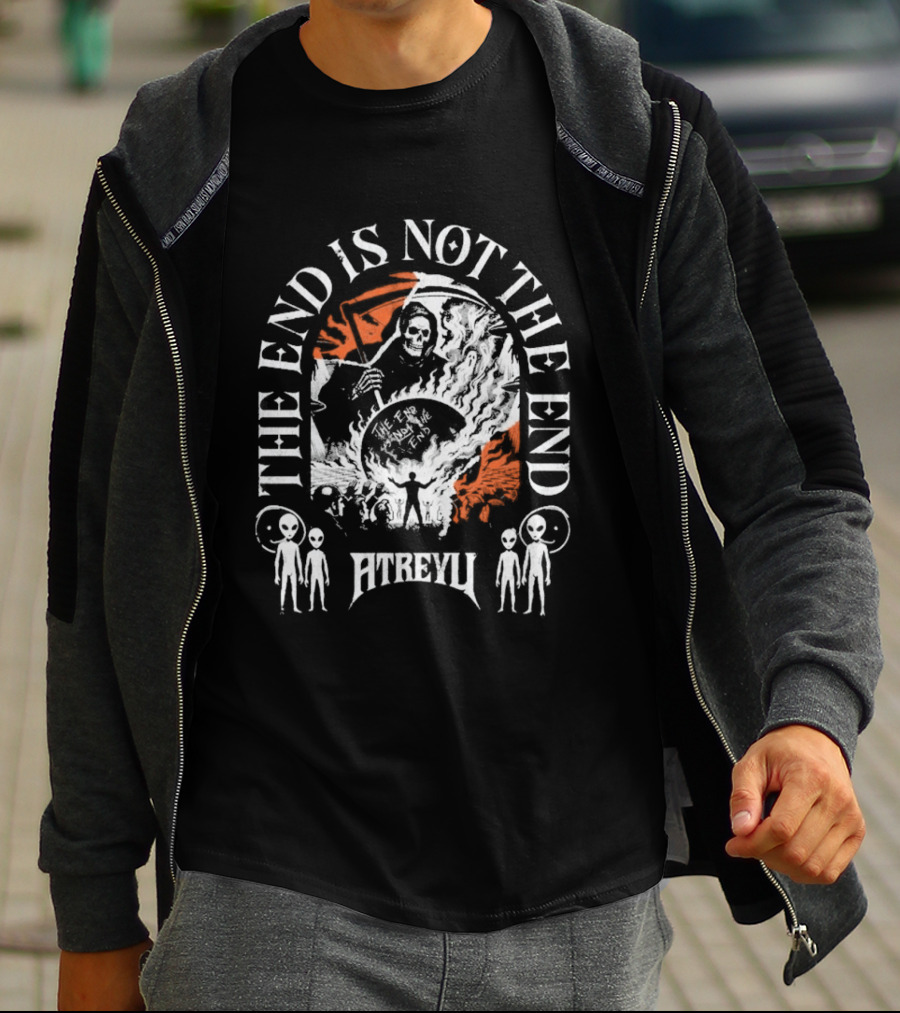 The End Is Not The End Atreyu Aliens Grim Reaper T-Shirt