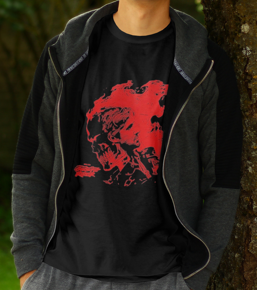 Ryan Gosling Marvel Studios Ghost Rider 2028 Movie Skeleton Flame T-Shirt