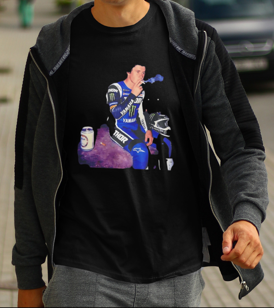 Haiden Deegan Yamaha Thor Monster Energy Smoking Image T-Shirt
