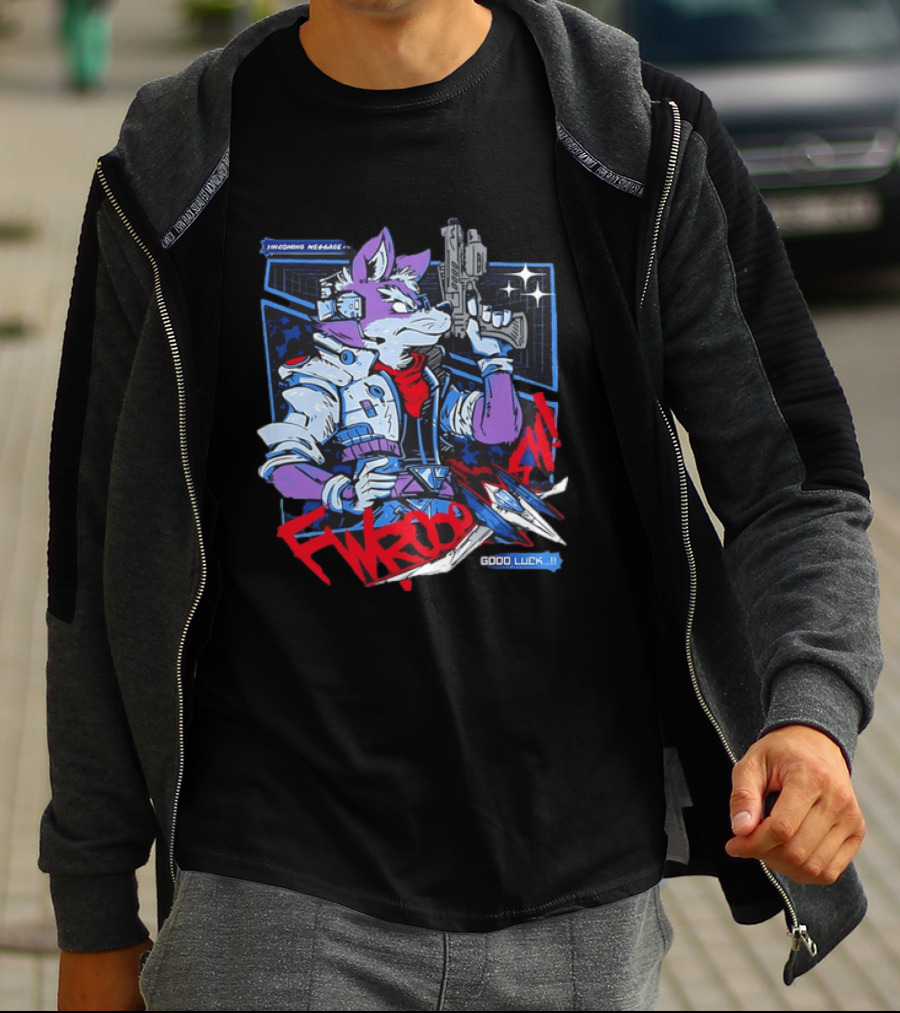 Incoming Message Fwooom Good Luck Star Fox Gaming T-Shirt