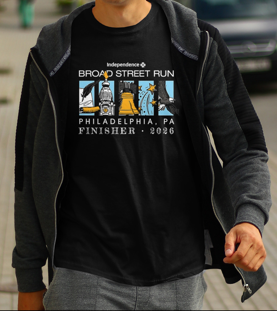 Independence Broad Street Run Philadelphia PA Finisher 2026 T-Shirt