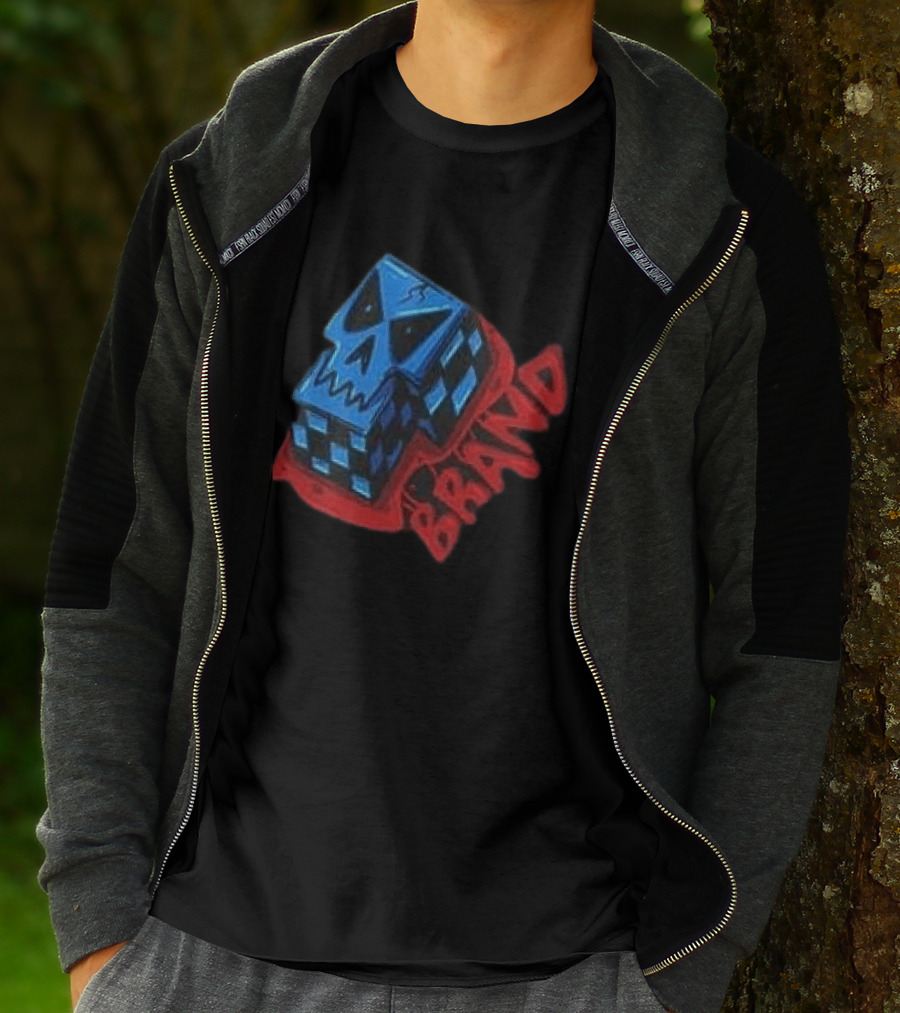 Don't Let Your Love For Somebody Overlook The Reality Of The Situation Skull Cube Brand T-Shirt