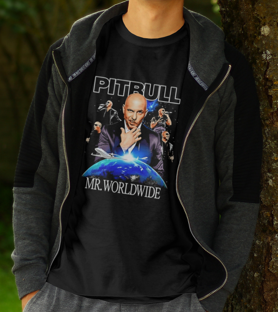 PITBULL Mr Worldwide Armando Christian Pérez Collage T-Shirt
