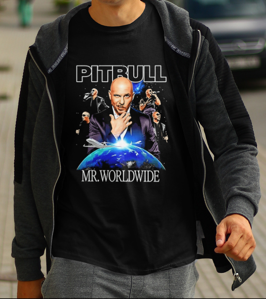 PITBULL Mr Worldwide Armando Christian Pérez Collage T-Shirt
