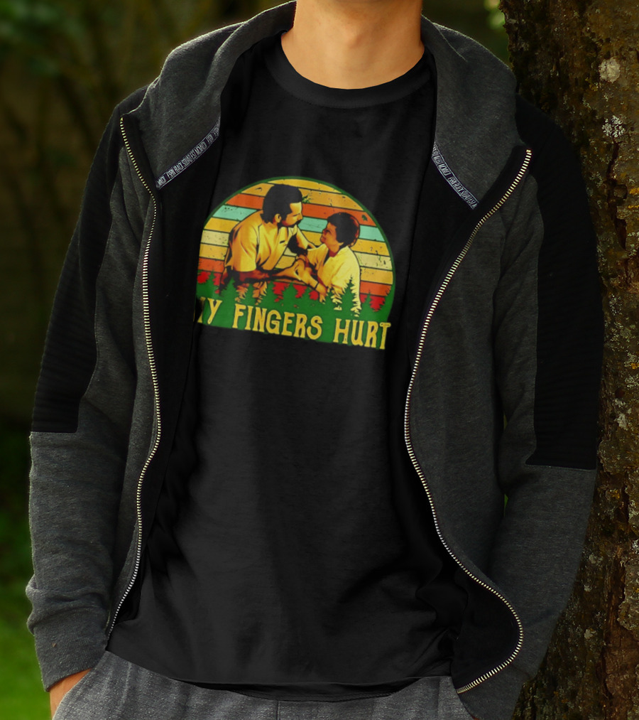 Happy Gilmore My Fingers Hurt Scene Vintage Style Adam Sandler T-Shirt