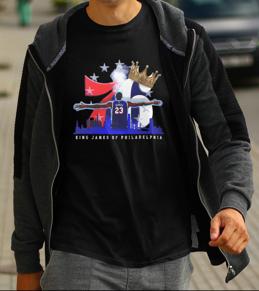 LeBron James NBA 76ers King James Of Philadelphia T-Shirt