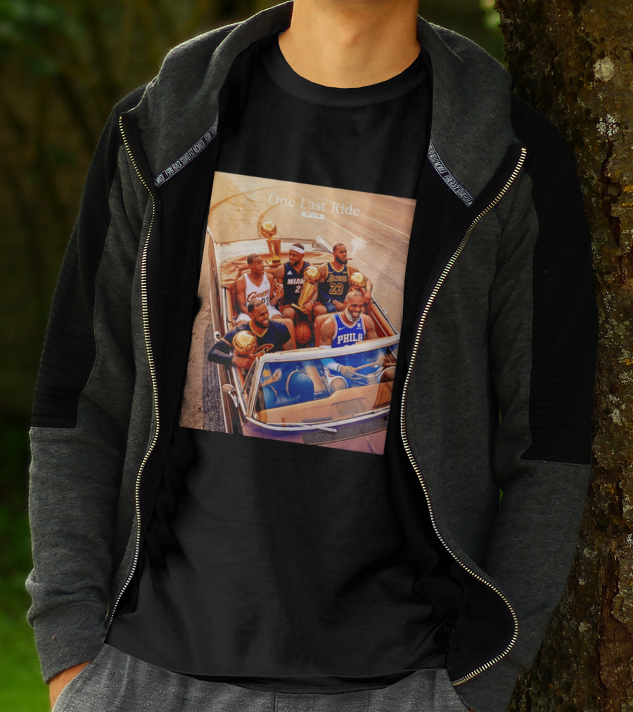 One Last Ride LeBron James Cavaliers Heat Lakers 76ers 23 6 3 T-Shirt